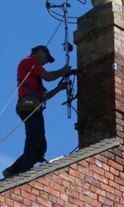 Bristol Aerial Express installing a Freeview Aerial on a roof